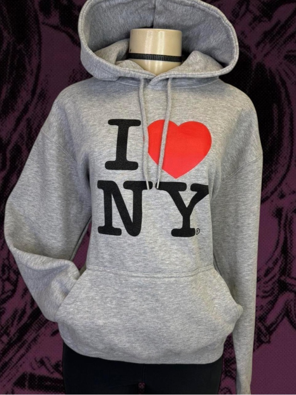 Y2K grunge I heart NY hoodie 🪽